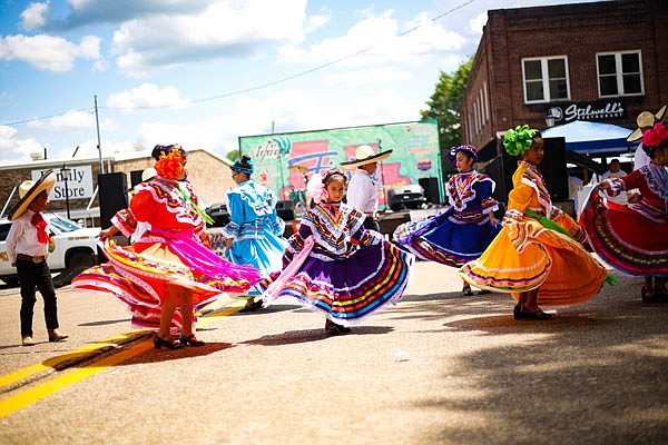 Folkloric dancers are seen at a Fiesta Fest in De Queen, Arkansas. (Submitted photo)
