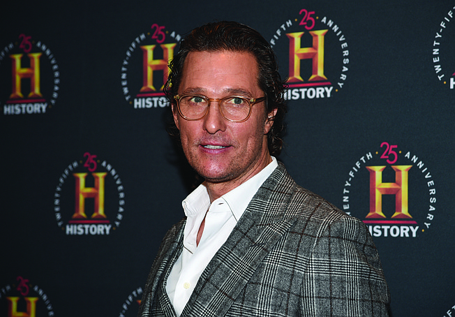 Actor Matthew McConaughey attends A+E Network's "HISTORYTalks: Leadership and Legacy" on Feb. 29, 2020, in New York. McConaughey is generating buzz as a potential candidate for governor of Texas. 
