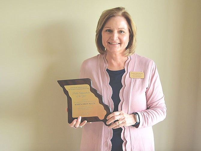 Callaway County Public Administrator Karen Digh Allen was recently named Missouri's Public Administrator of the Year for 2021.