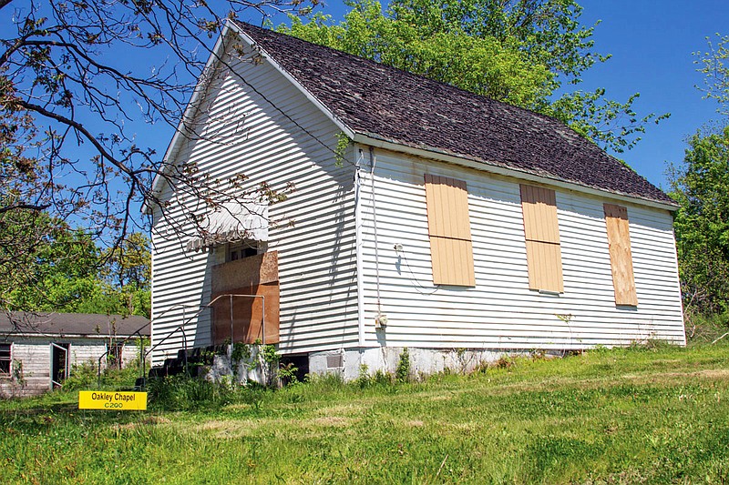 The 143-year-old Oakley Chapel African Methodist Episcopal Church, located just north of Tebbetts, was boarded up after it was vandalized in January. Thanks to a land donation from MFA Oil Co., the chapel will be relocating to a three-acre strip of property along Highway 94 and the nearby Katy Trail.
