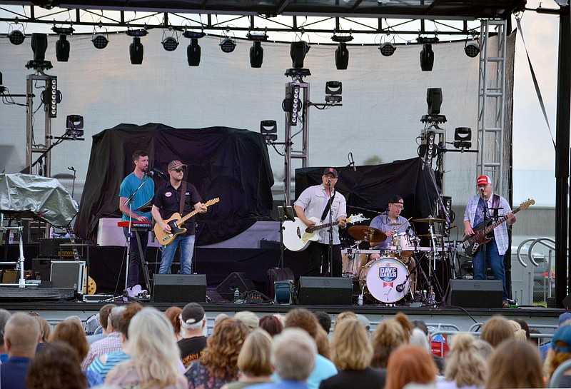 <p>News Tribune file</p><p>The Dave Baker Band performs during a 2019 concert in Jefferson City. The band will perform Saturday at the Jefferson City YMCA’s Send a Kid to Camp fundraising event at 63 Diamonds Sports Complex.</p>