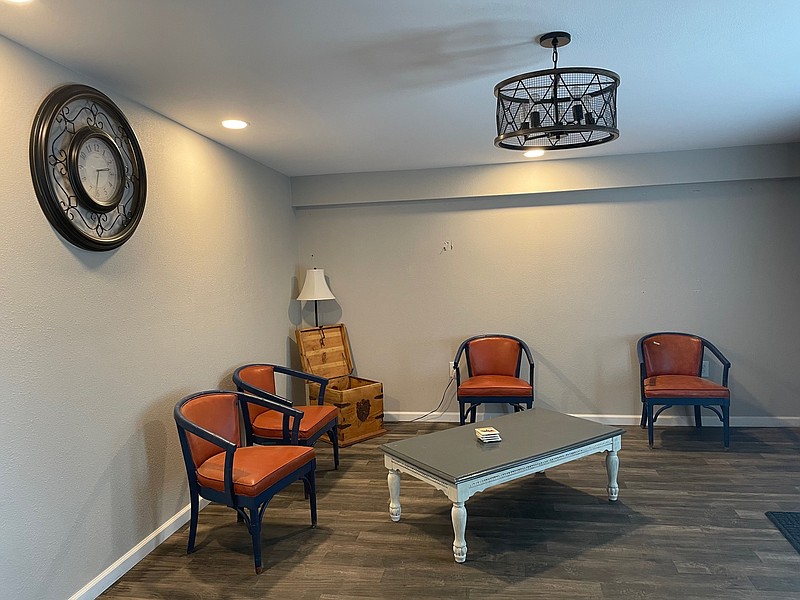 <p>Democrat photo/Kaden Quinn</p><p>Pictured here is the interior of Angel Lawncare’s new business space. Angel Lawncare recently moved into the space previously occupied by Drinkard Construction.</p>