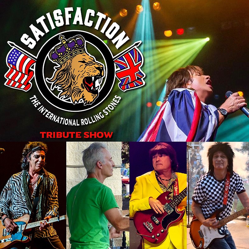 Rolling Stones tribute band Satisfaction will be in town for an outdoor show Friday, June 4, at Crossties in downtown Texarkana. (Submitted photo)
