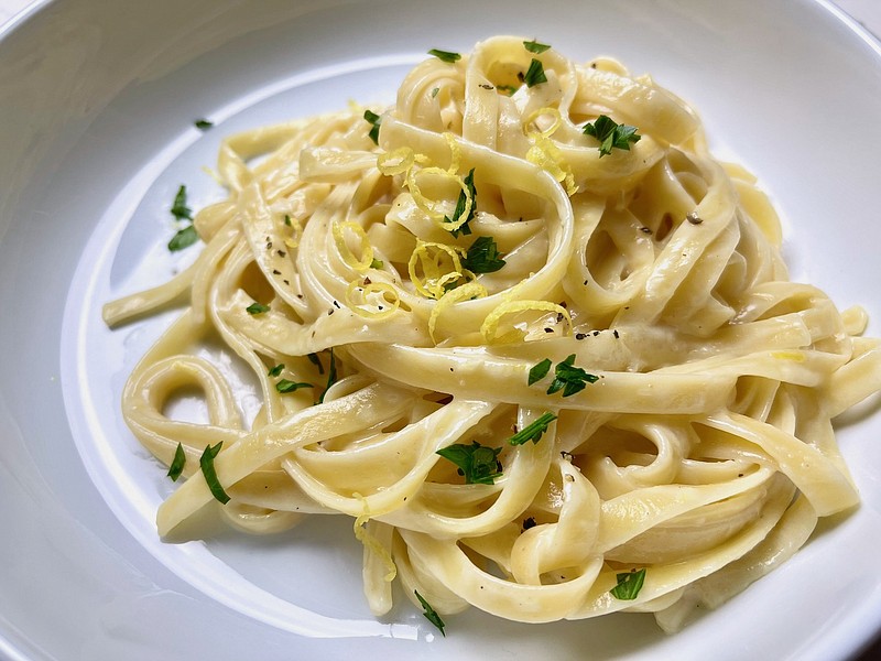 One-Pan Lemon Parmesan Pasta (Arkansas Democrat-Gazette/Kelly Brant) 5-21-21