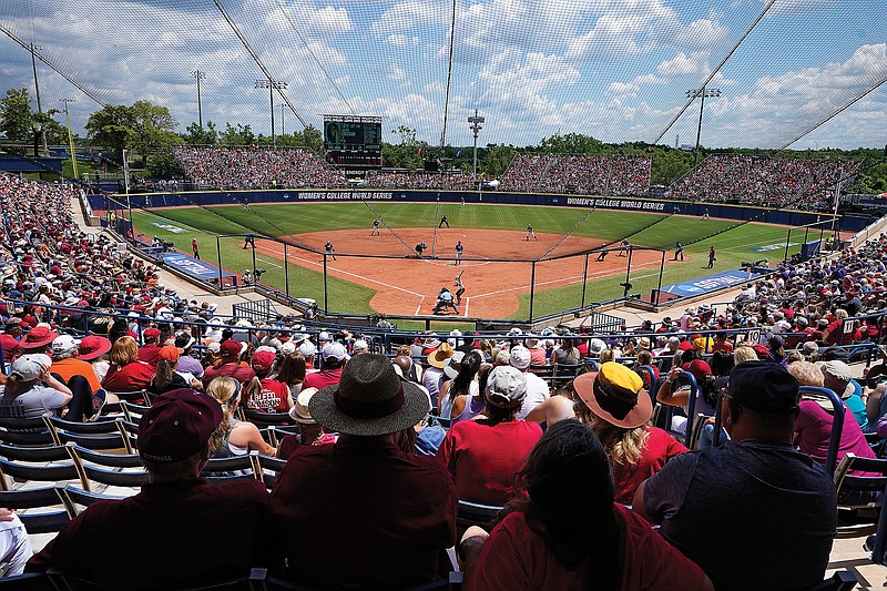 Oklahoma faces James Madison in the first game of the NCAA Women's College World Series in the revamped USA Softball Hall of Fame Complex on Thursday in Oklahoma City. 
