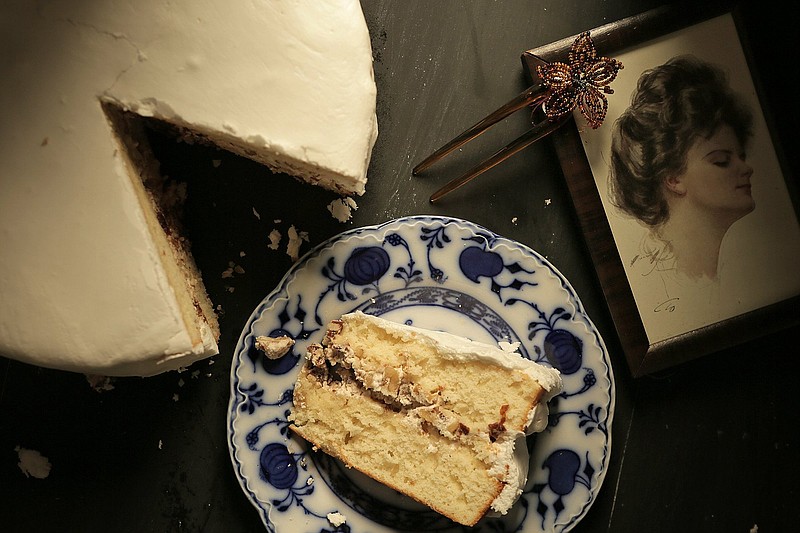 Foods of 1900-1910 include this Lady Baltimore Cake. (Huy Mach/St. Louis Post-Dispatch/TNS)