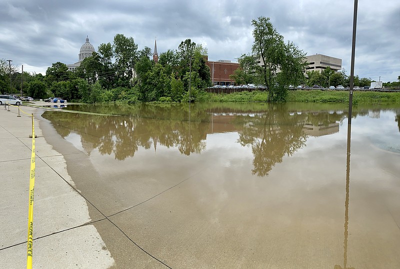 The Missouri River in Jefferson City crested at 27.4 feet Monday, June 28, 2021. Flood stage is 23 feet.