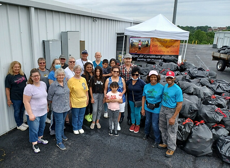 <p>Submitted photo</p><p>Jefferson City volunteers sorted and bagged more than 6,150 pairs of shoes for the Hope for Caribbean Kids ministry Saturday, June 26, 2021.</p>