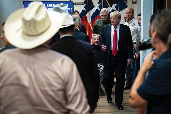 GOP embraces Trump during visit to South Texas, border wall