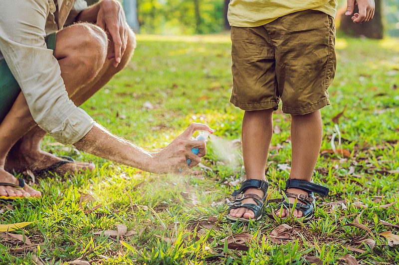 One way to protect your child from biting insects is to use insect repellents. (Dreamstime/TNS)