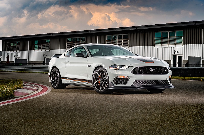 After a 17-year hiatus, the all-new Mustang Mach 1 fastback coupe makes its world premiere - becoming the modern pinnacle of style, handling and 5.0-liter V-8 pony car performance.
