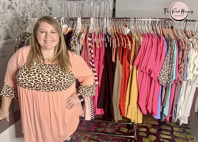 <p>Submitted photo</p><p>Owner Justis Smith created the Pink Herring Boutique two years ago for her MBA at William Woods. But she quickly realized her project could become a reality. She decided to officially open the boutique to the community to help bring stylish, affordable plus-size clothing to Callaway County.</p>