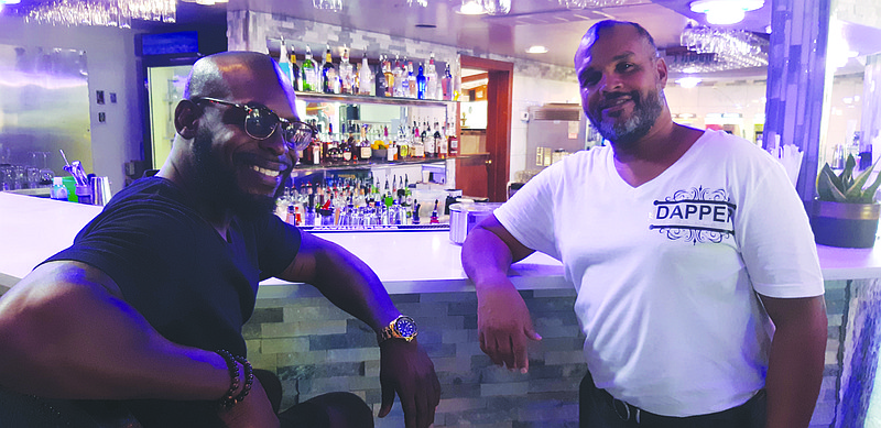 Jervis Williams, left, and Tederal Jefferson, owners of Dapper@Park Place have just reopened the redesigned restaurant. The new offerings have been tweaked, and hirings and construction continue in parts. Customers are now returning to this iconic restaurant on Arkansas Boulevard.