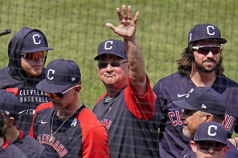 In this June 20 file photo, Indians manager Terry Francona waves to fans after getting a win against the Pirates at Pittsburgh.