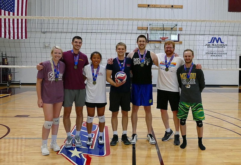<p>Submitted</p><p>California native Clint Cary, pictured here second from the right, has taken it upon himself to make a name for men’s volleyball in Mid-Missouri. He first discovered his love for the sport while in college at Missouri University of Science and Technology, and has since played in co-ed teams at the Show-Me State Games nine times since 2009, medaling each year and capturing the gold medal on four occasions.</p>