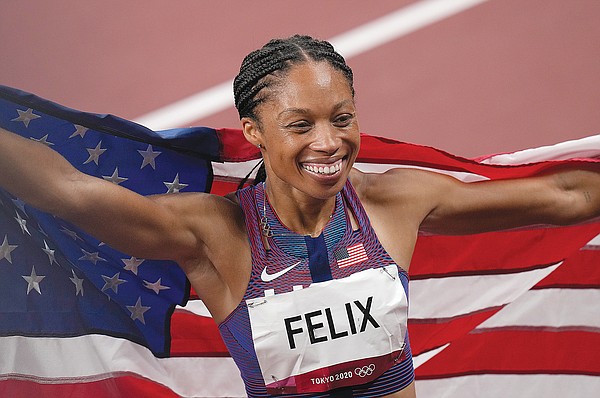 Felix wins bronze for 10th Olympic medal