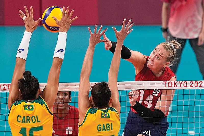 U.S. women beat Brazil to win first Olympic volleyball gold medal