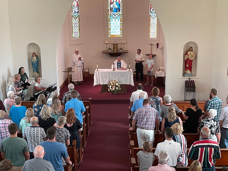 Assumption Catholic Church's annual mass returns on Feast Day