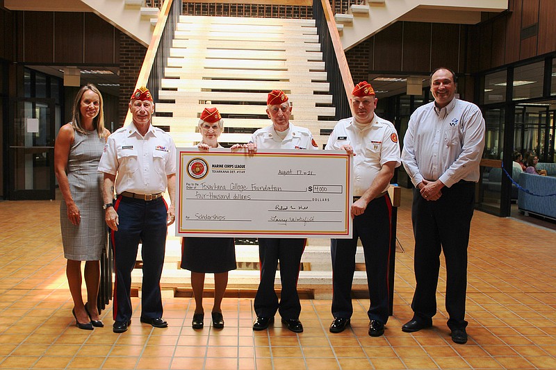 Marine Corps League funds four scholarships at Texarkana College