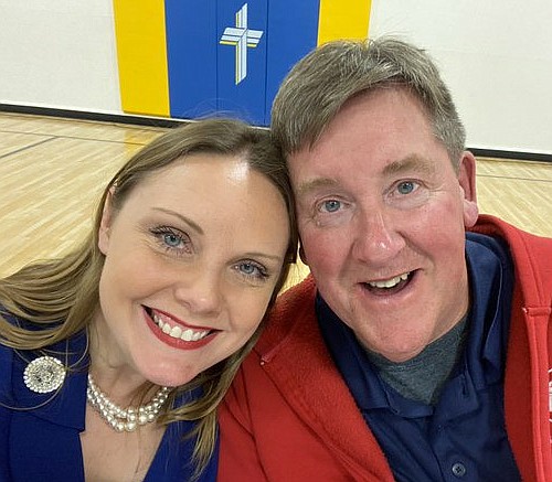 Missouri State Rep. Sara Walsh and her husband Steve Walsh are shown above in this photograph posted to Sara Walsh's Twitter account on Aug. 19, 2021, announcing that Steve Walsh had died. "Thank you to everyone who has lifted us up in prayer," she stated.