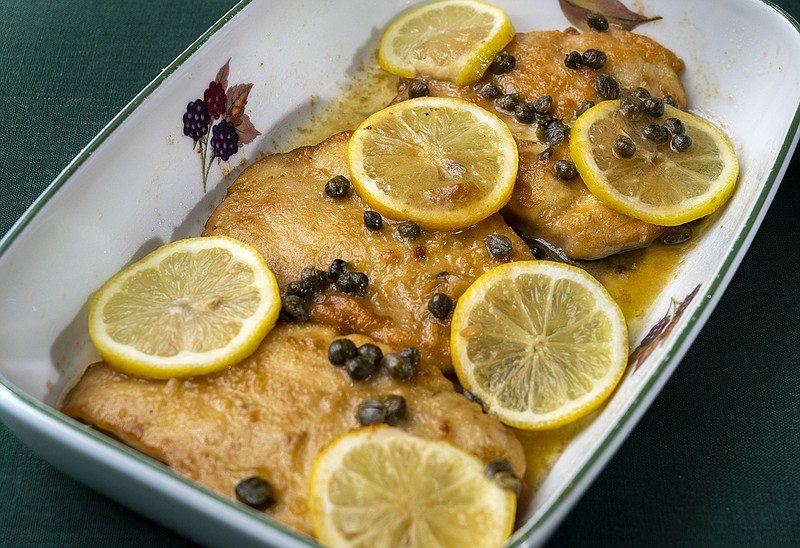 Chicken Piccata, pictured on Wednesday, July 28, 2021. (Colter Peterson/St. Louis Post-Dispatch/TNS)