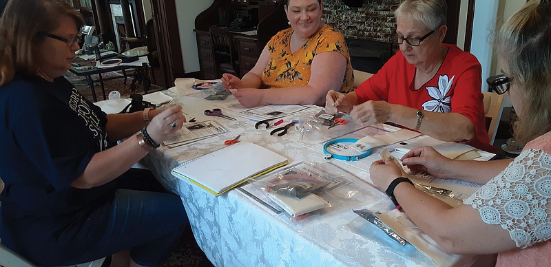Local crafters learn electronics along with embroidery from Texarkana Museums System curator

