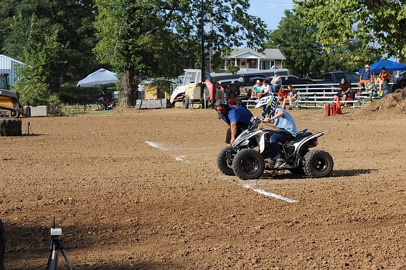 Central Missouri Newspapers fileCooper Self prepares to race out from the starting line before his run at the ATV/UTV Rodeo, part of the 2020 Jamestown Lions Club's annual Labor Day weekend activities.