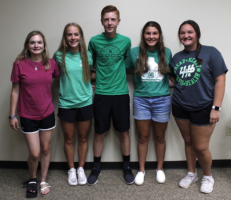 A group of 4-H participants from across Moniteau County — Kristyn Wetzig, Kierstyn Lawson, Emma Baepler, Brayden Hallford and Madison McCord — have taken the lead in planning the 4-H Day of Service event for the past year. That event, a commemoration of the 20th anniversary of 9/11, is now on the horizon.
