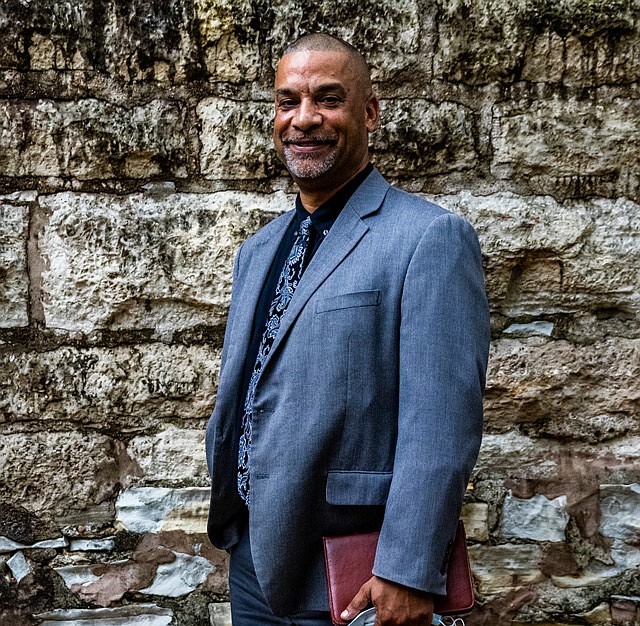 Darius Watson stands for a photo on Tuesday, Sept. 14, 2021, in Jefferson City, Mo. Watson, a professor at Lincoln University, spoke to the Evening Rotary Club about Critical Race Theory.