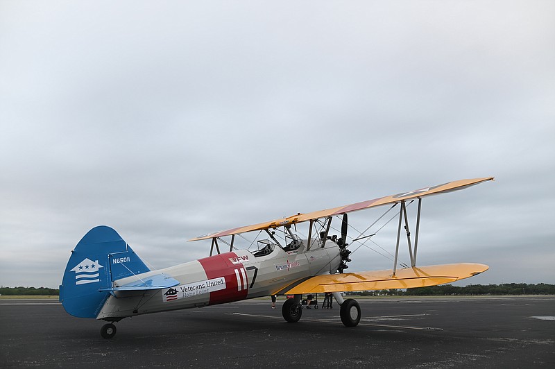 Courtesy/Veterans United Home LoansDream Flights and Veterans United Home Loans are sponsoring "Flying into the '40s" on Saturday. The 1940s-themed event will feature World War II veterans flying in a Boeing Stearman biplane, the same plane used to train WWII pilots.