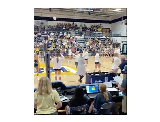 Central Missouri Activities Conference volleyball action at Rackers Field House on Wednesday, Sept. 15, 2021, featured the Helias Lady Crusaders playing host to the Battle Spartans.