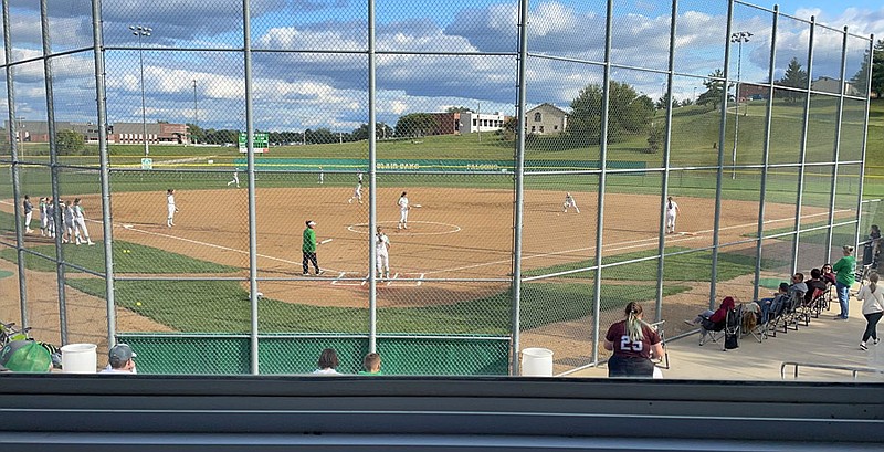 The Class 3 No. 2-ranked Blair Oaks Lady Falcons took the infield to face the Osage Lady Indians at Falcon Athletic Complex in Tri-County Conference softball action.