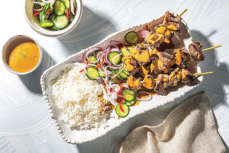 Sate Daging (Soy and Ginger Beef Satay). MUST CREDIT: Photo by Rey Lopez for The Washington Post.