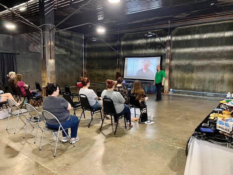 Texarkana Arkansas Police Cpl. Shawna Yonts talks to a group of law enforcement and first responder family members during a recent peer support training session at Crossties Event Center. The purpose of the training is to provide peer support for officers who have stress from their jobs.
Submitted photo provided by TAPD