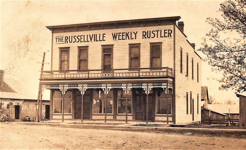 <p>Courtesy/Jim and Eve Campbell</p><p>The Russellville Rustler was the first newspaper established in Russellville in 1895, experiencing several different owners and, at times, operating under different names. For more than 50 years, the paper provided local subscribers with news of events at the community, state, national and international level.</p>