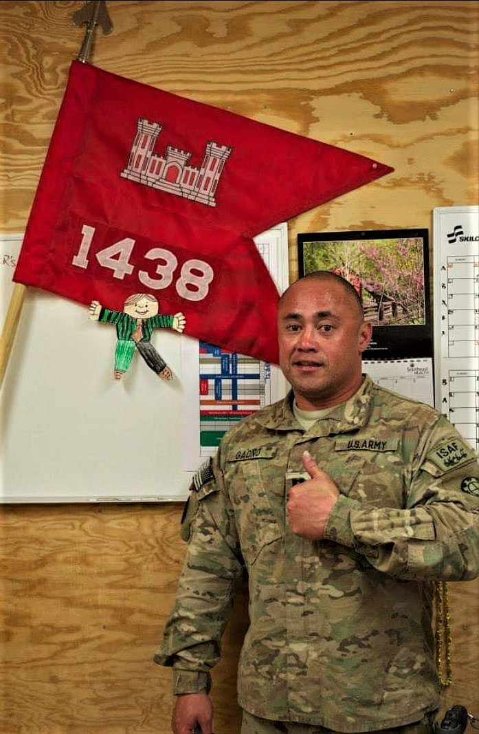 <p>Courtesy/Mack Gaono</p><p>Mack Gaono commanded the 1438th Multi-Role Bridge Company during its deployment to Afghanistan from 2013-14.</p>