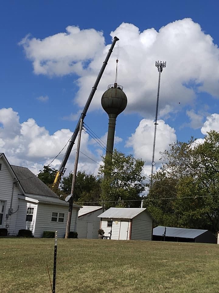 <p>Submitted</p><p>Centertown’s new water tower is set to be operational around Nov. 20.</p>