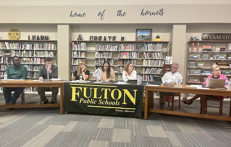 <p>Paula Tredway/FULTON SUN</p><p>The Fulton school board heard from Dr. Bill Nicely, of Education Governance Leadership, about the initial draft of the Fulton Public School’s Strategic Plan at its Wednesday meeting. The next meeting is set for 7 p.m. Nov. 10 in the Fulton High School library.</p>