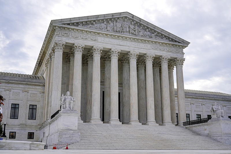 The Supreme Court is seen on the first day of the new term, in Washington, Monday, Oct. 4, 2021. (AP Photo/J. Scott Applewhite)