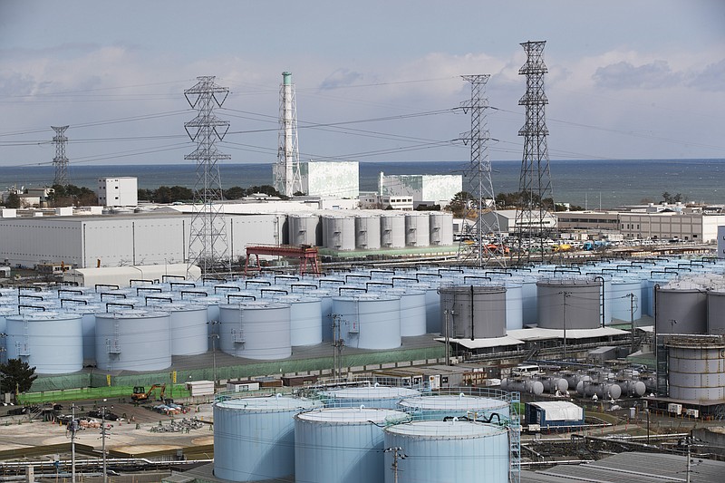 <p>AP File</p><p>Nuclear reactors of No. 5, center left, and 6 look over tanks storing water that was treated but still radioactive at the Fukushima Daiichi nuclear power plant in Okuma town, Fukushima prefecture, northeastern Japan. Japanese Prime Minister Fumio Kishida visited the tsunami-wrecked Fukushima nuclear plant Sunday and said a planned disposal of the massive wastewater stored on the complex cannot be delayed and his government will explain the safety of the project with scientific evidence to gain understanding from local residents.</p>