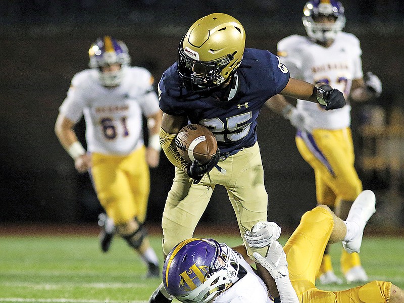 Helias running back Ryan Klahr was named to the Central Missouri Class 5 all-district first team.