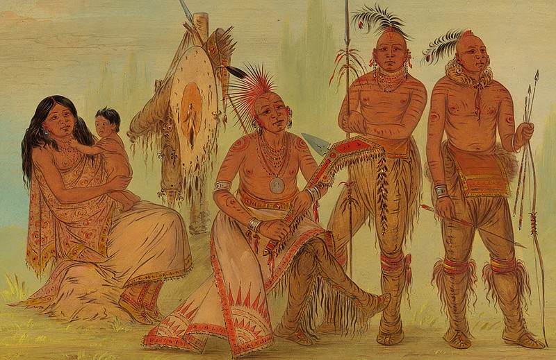 <p>Submitted</p><p>Osage Indians by George Catlin, 1861/1869; in the National Gallery of Art in Washington, D.C.</p>