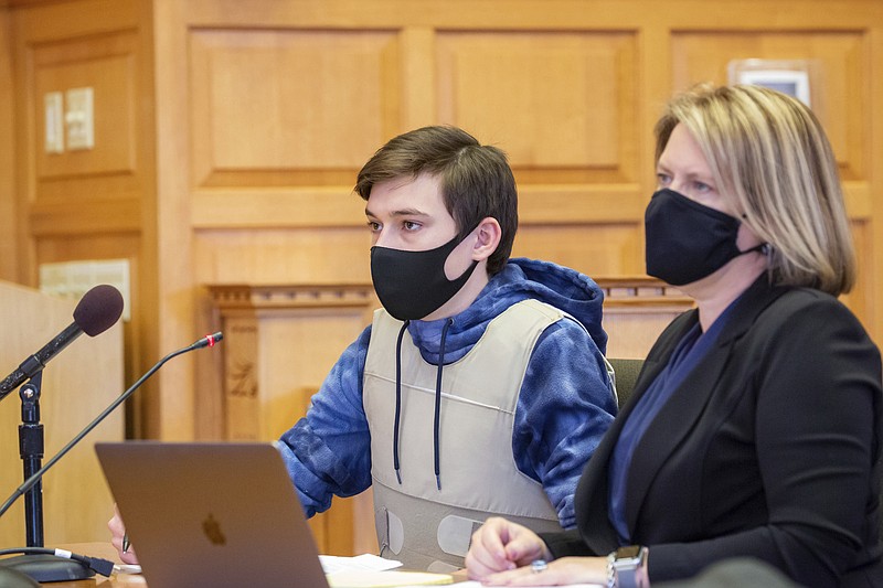 <p>AP</p><p>Willard Noble Chaiden Miller and his attorney, Christine Branstad, attend a bond review hearing Nov. 23 at the Jefferson County Courthouse in Fairfield, Iowa. Jeremy Everett Goodale and Willard Noble Chaiden Miller, two southeast Iowa teenagers charged with first-degree murder and conspiracy to commit murder in the death of their high school Spanish teacher, asked a state court judge Nov. 23 to lower their bond so they could be released from jail, while prosecutors asked it be maintained at $1 million or even raised to $2 million.</p>