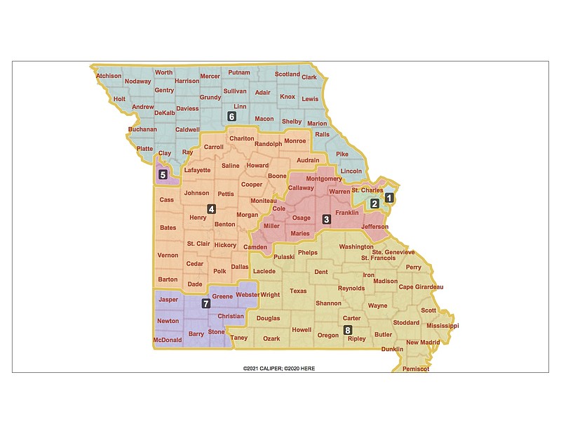 Missouri Legislative Leaders Release Proposed Congressional District   Joint Proposed Map T800 