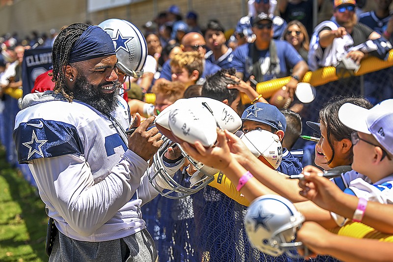 Cowboys fans are still wearing Ezekiel Elliott jerseys; we asked them why