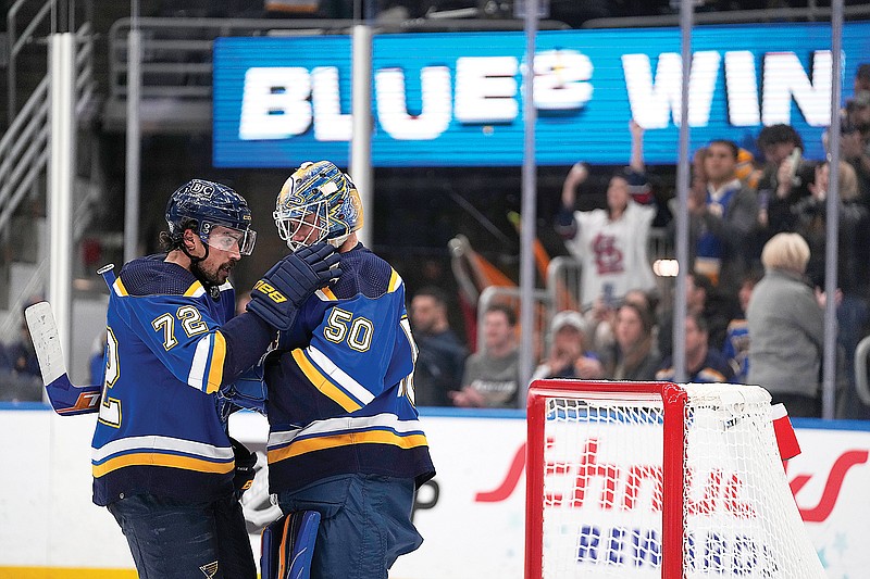 Binnington Makes 31 Saves, Blues Hold Off Senators 2-1 | Jefferson City ...