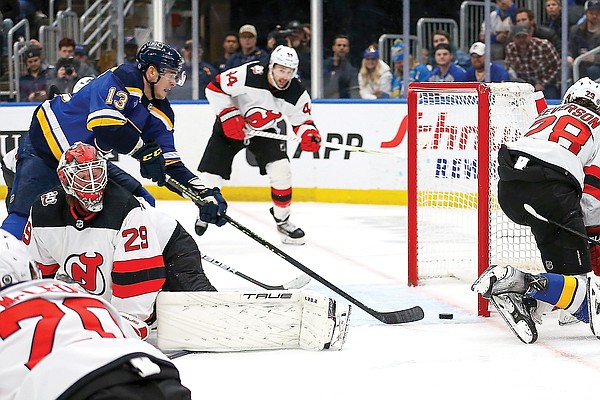 Kyrou, Schenn Lift Blues Past Devils 4-2