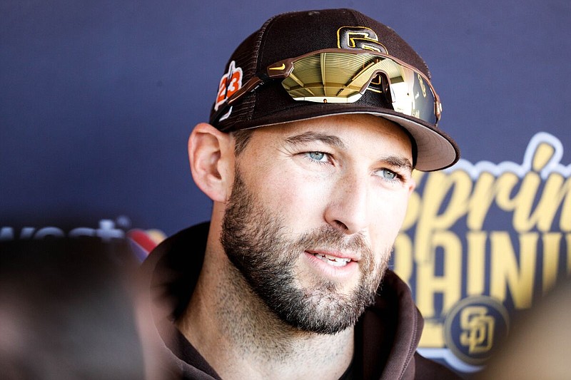 Nick Martinez talks to media on second day of Padres Spring