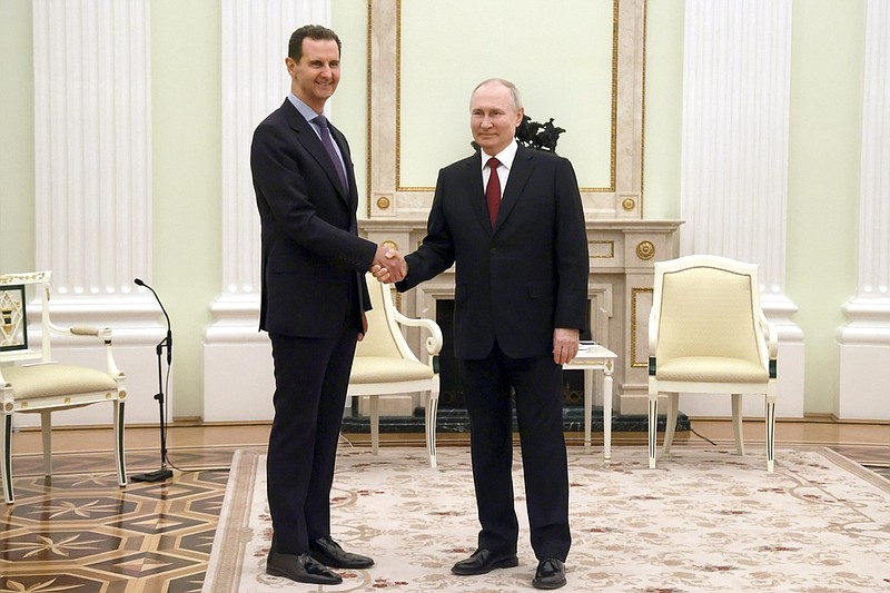 Putin Hosts Assad Expected To Focus On Rebuilding Syria The Arkansas Democrat Gazette