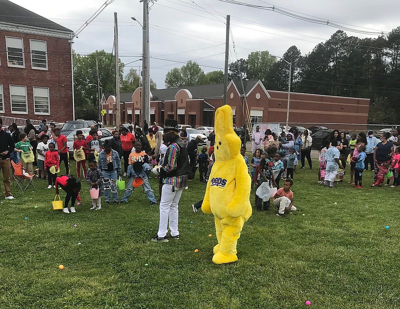 Contributed Photo / The annual Easter egg hunt hosted by William “Coogi Doogi” Jones Odom and Jamar Torome “Bro Bro” Jones drew more than 100 children in 2022, and they hope to the 2023 edition, set for April 9, will be even larger.
